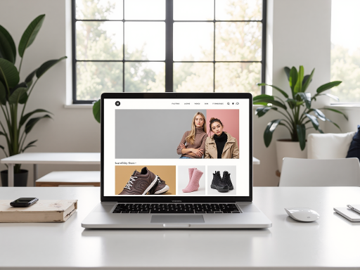 E-commerce platform showing personalized shopping experience with AI recommendations, modern retail interface design